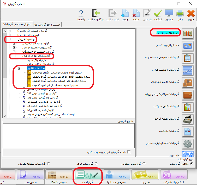 مسیر گزارشات تخفیف چندگانه