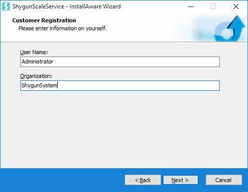 تعیین نام و نام کاربری